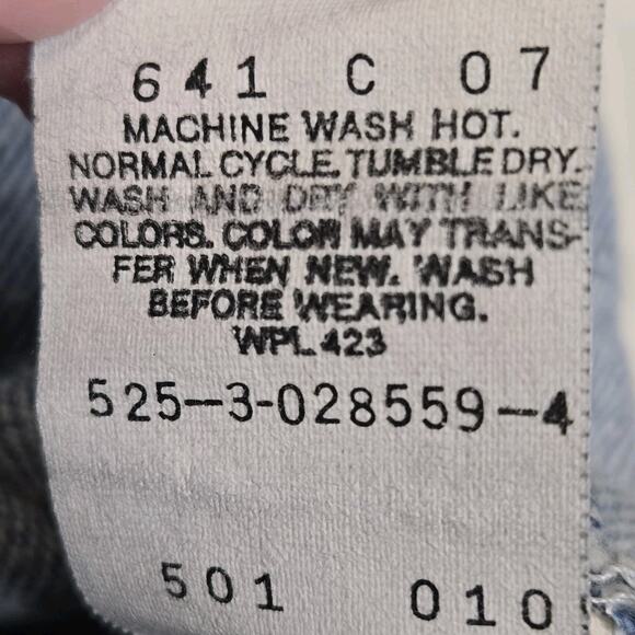 Vintage Levi's 501 XX Jeans Mens 32x31 Acid Wash Cotton USA 80's Grunge Rock - Picture 11 of 14